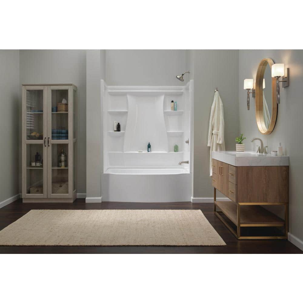 Delta Classic 500 Curve 60 in. x 32 in. Soaking Bathtub with Right Drain in High Gloss White - Image 2