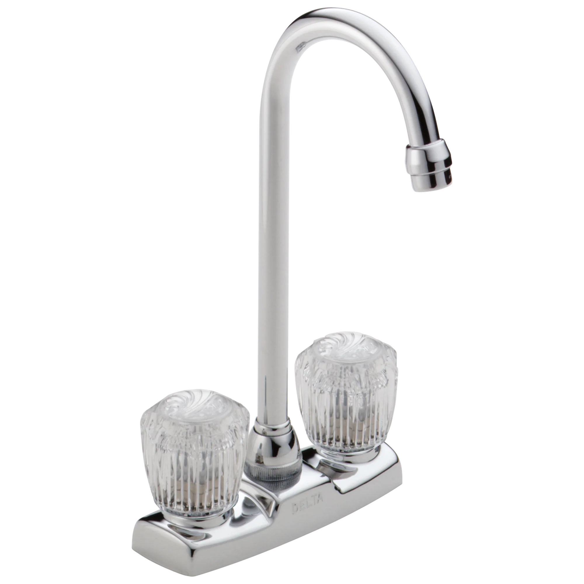 Delta Classic Chrome 2-Handle Deck-Mount Bar and Prep Kitchen Faucet