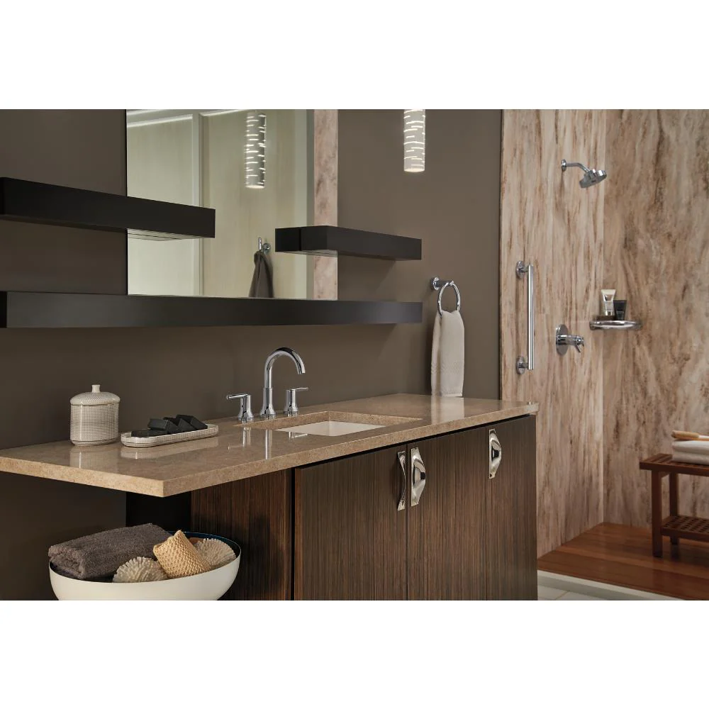 Delta Contemporary 24-in Polished Chrome Wall Mount ADA-Compliant Grab Bar - Image 4