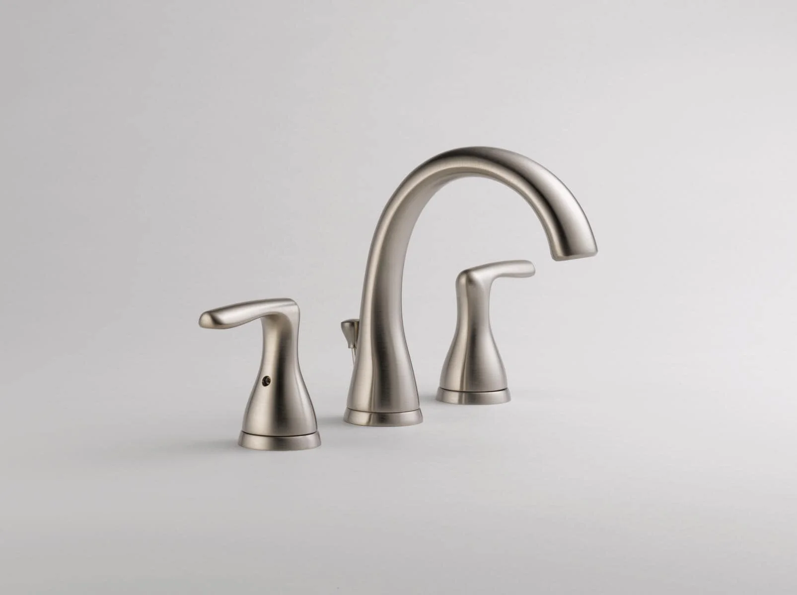 Delta Dulcet Brushed Nickel 2-Handle Widespread WaterSense Bathroom Sink Faucet with Drain - Image 3