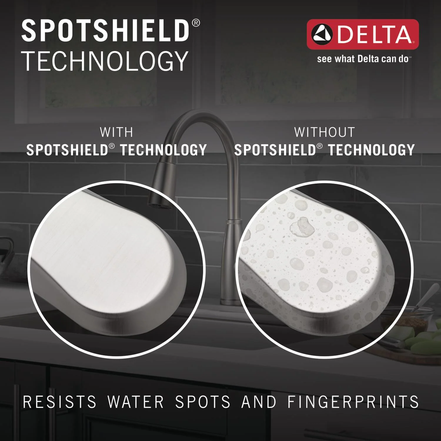 Delta Dunsley SpotShield Stainless 1-Handle Pull-Down Kitchen Faucet with Deck Plate & Soap Dispenser - Image 6