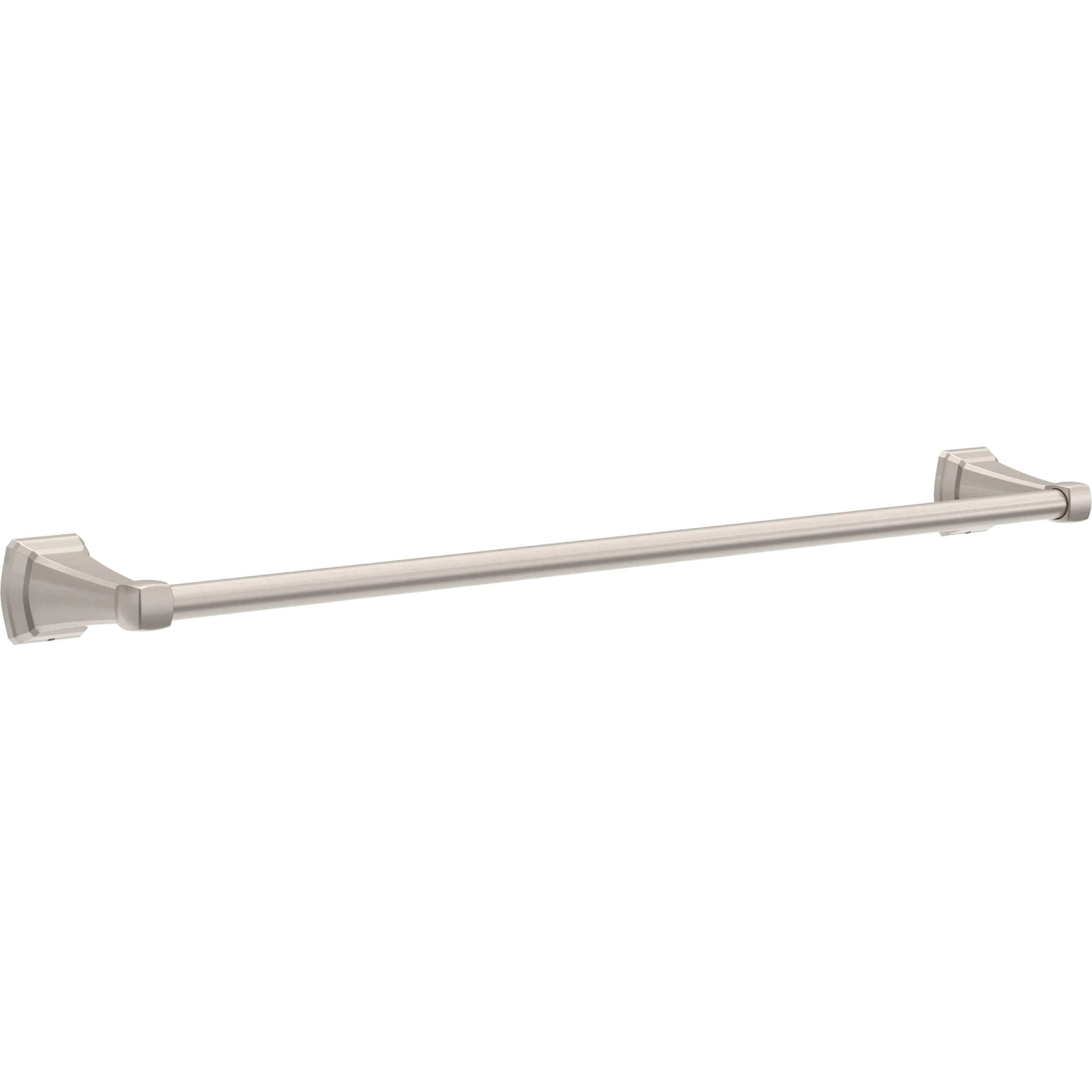 Delta Flynn 18-in Brushed Nickel Wall Mount Single Towel Bar, Adjustable to 24-in