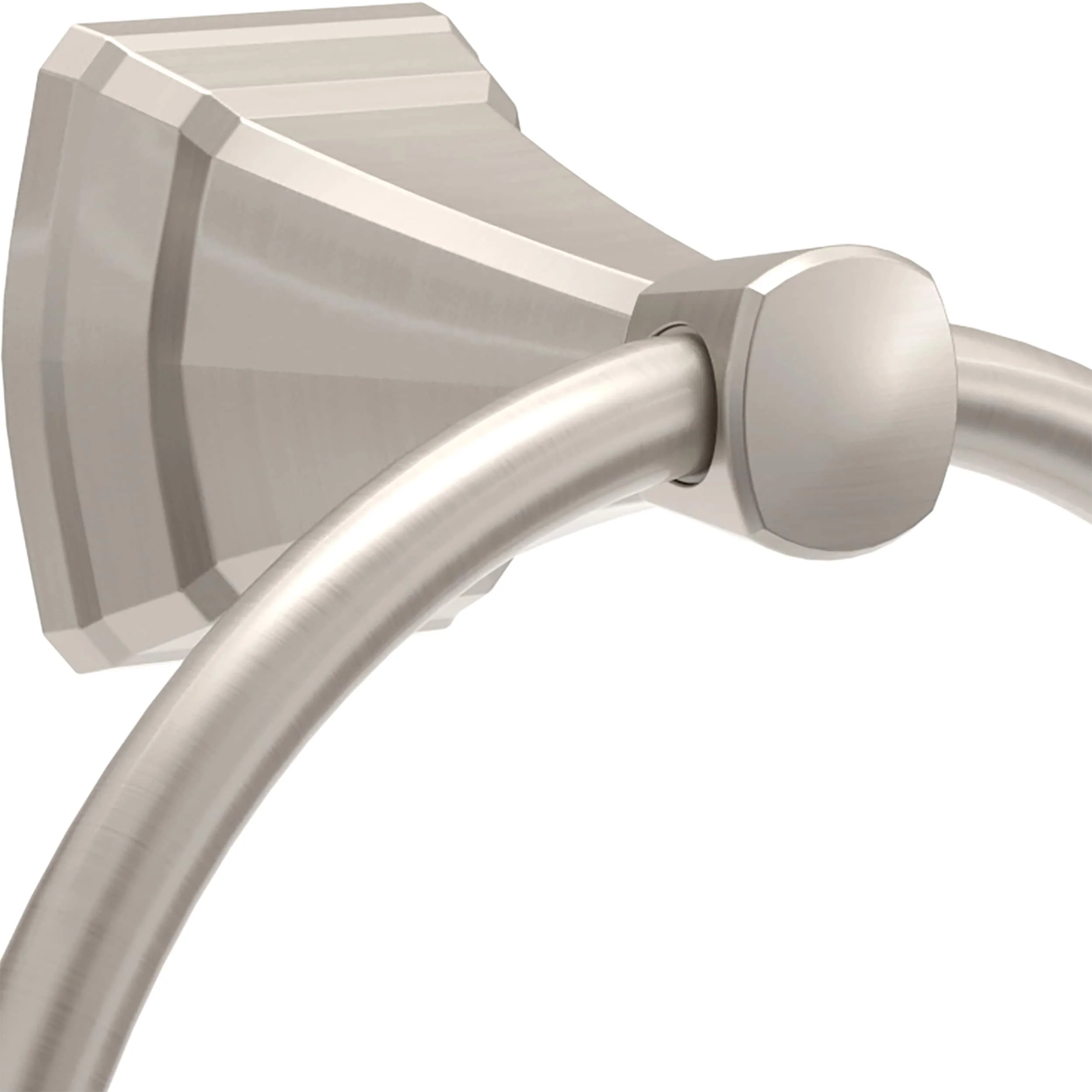Delta Flynn 3-Piece SpotShield Brushed Nickel Bathroom Hardware Set (Towel Bar, Toilet Paper Holder, Towel Ring) - Image 5