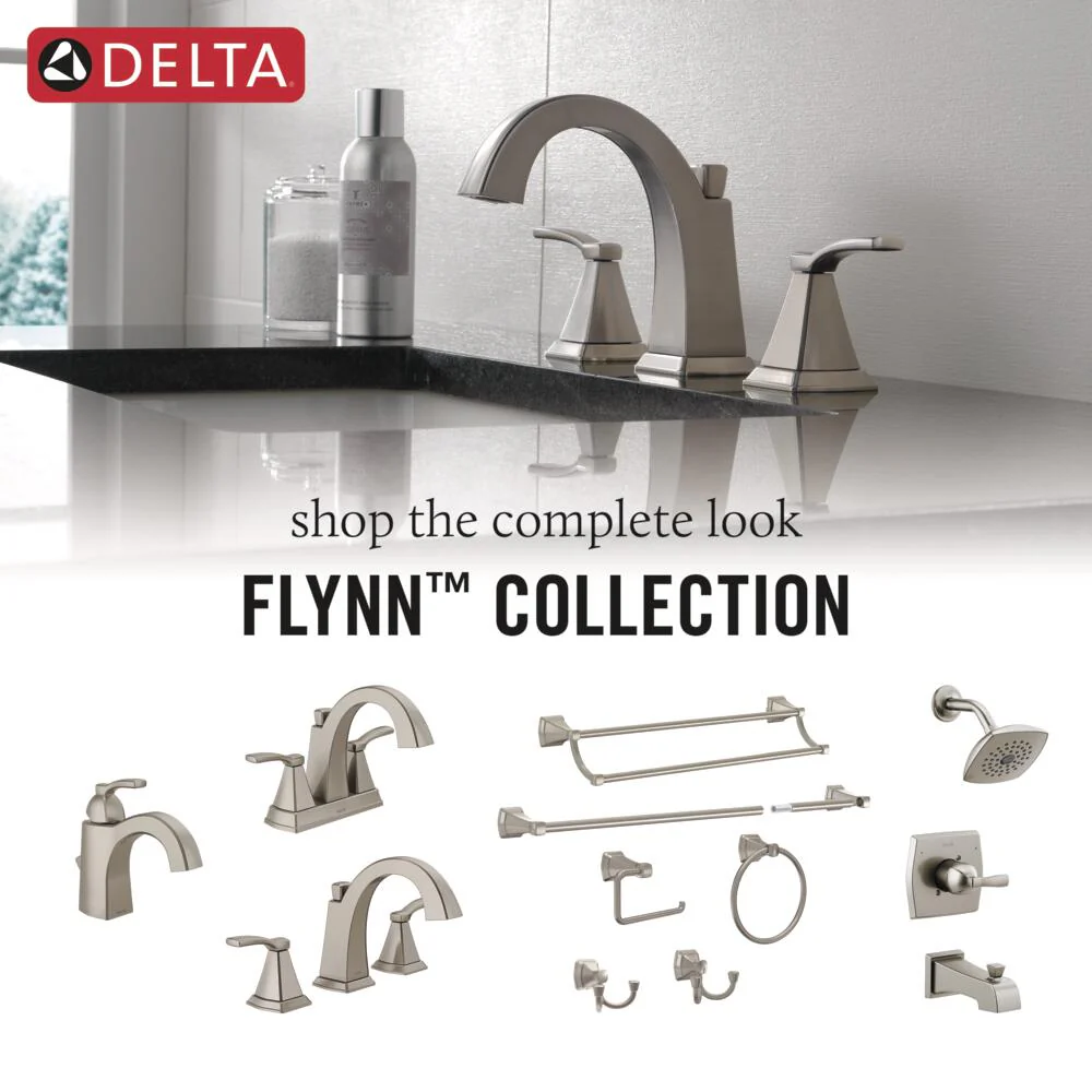 Delta Flynn Stainless 1-Handle Bathtub and Shower Faucet with Valve - Image 4