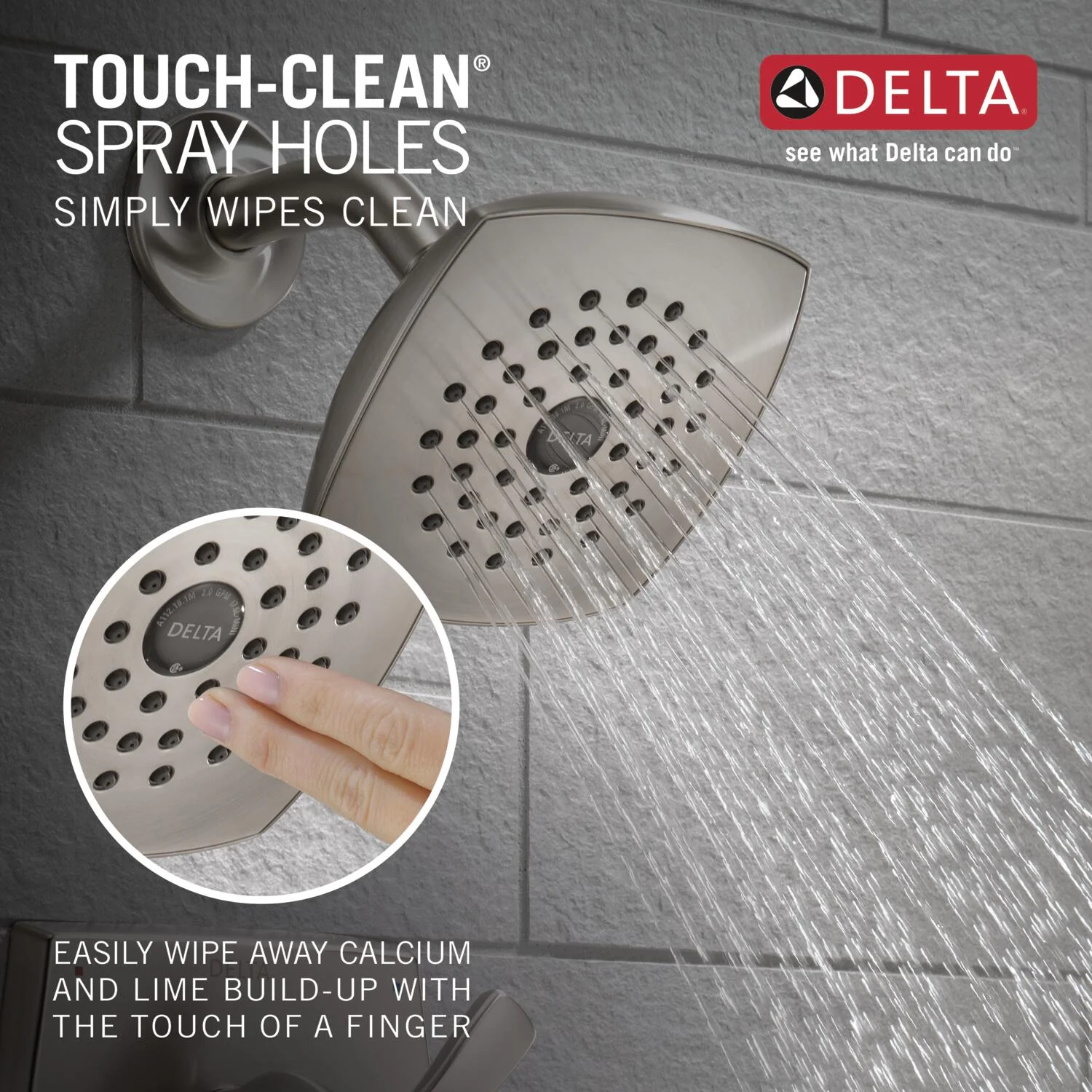 Delta Flynn Stainless 1-Handle Bathtub and Shower Faucet with Valve - Image 5