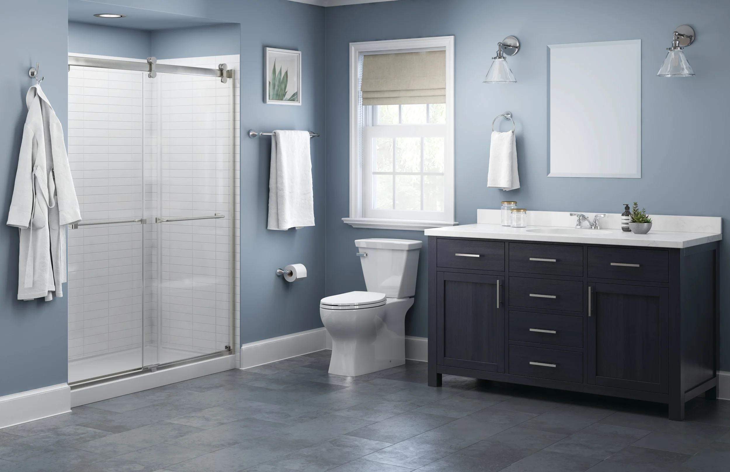 Delta Foundations 24-in Polished Chrome Wall-Mount Single Towel Bar - Image 5