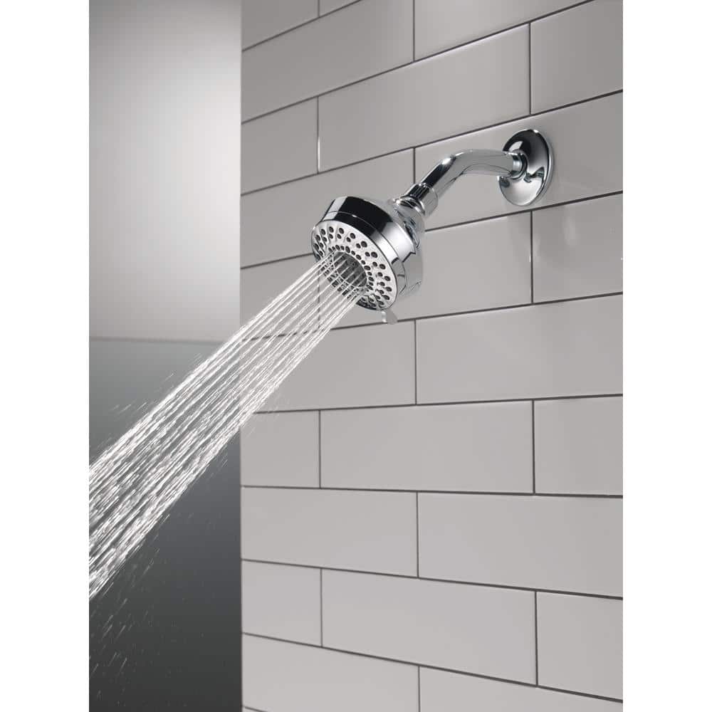 Delta Foundations 3-Spray 3-5/8 in. Wall-Mount Fixed Shower Head in Chrome - Image 2