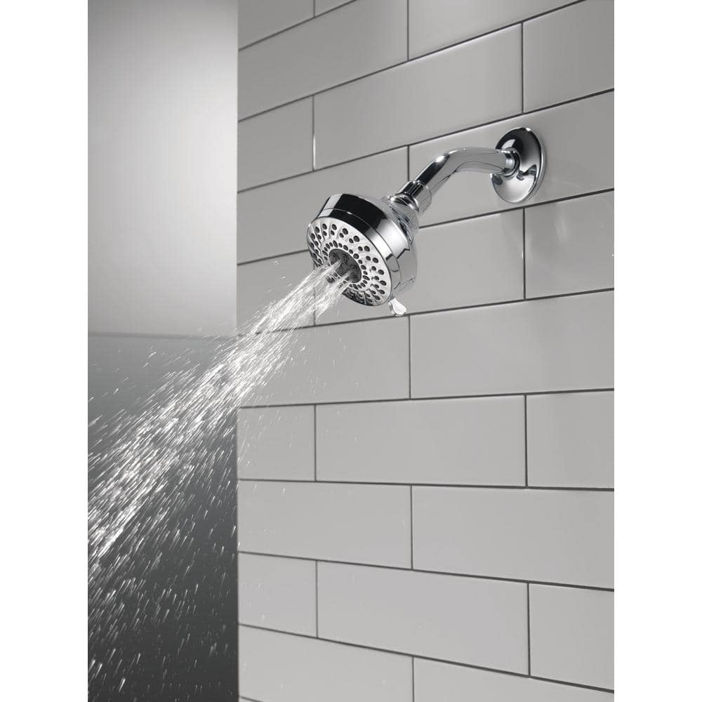 Delta Foundations 3-Spray 3-5/8 in. Wall-Mount Fixed Shower Head in Chrome - Image 8
