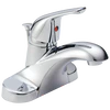 Delta Foundations Chrome 1-Handle 4-in Centerset WaterSense Bathroom Sink Faucet with Drain - Image 2