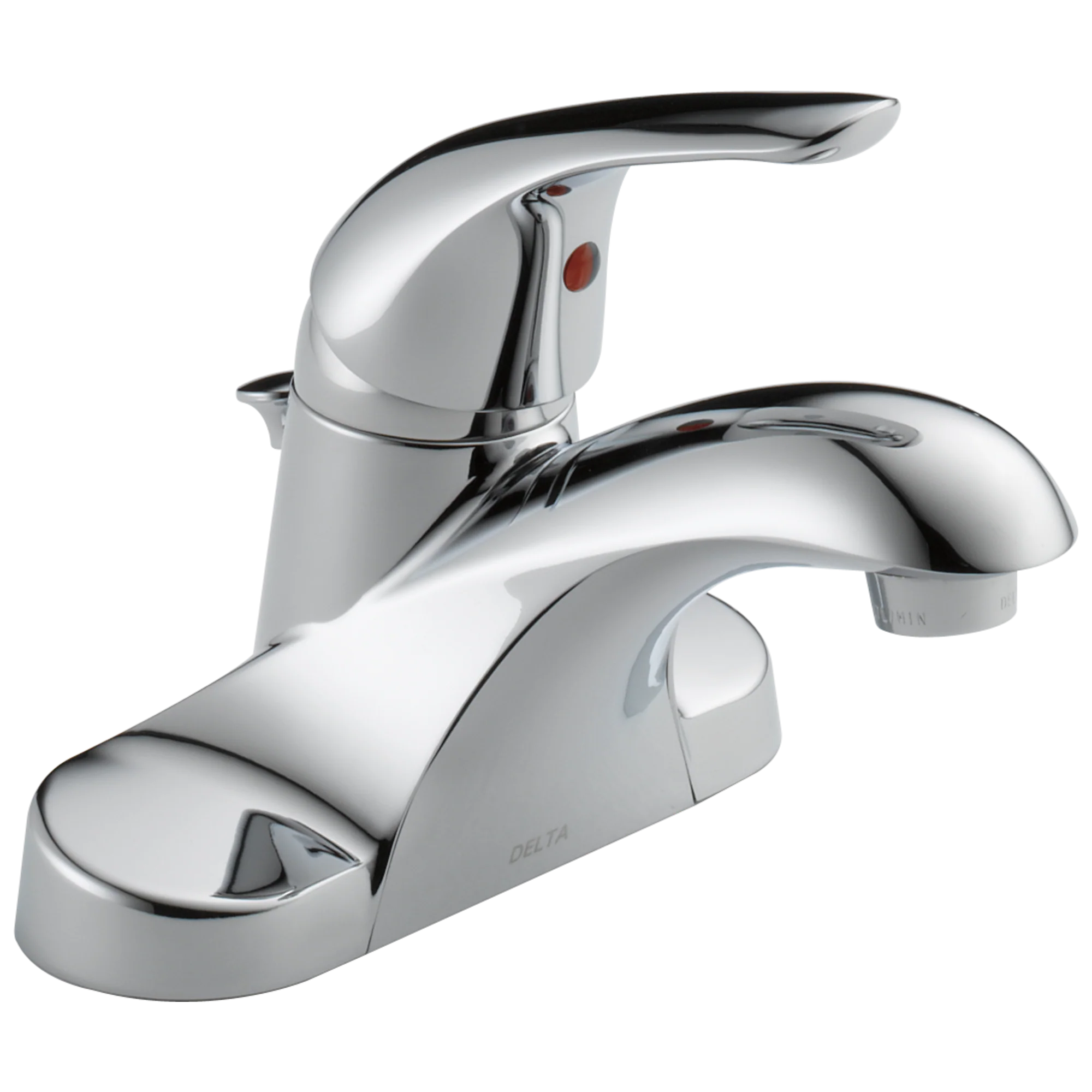 Delta Foundations Chrome 1-Handle 4-in Centerset WaterSense Bathroom Sink Faucet with Drain and Deck Plate - Image 2
