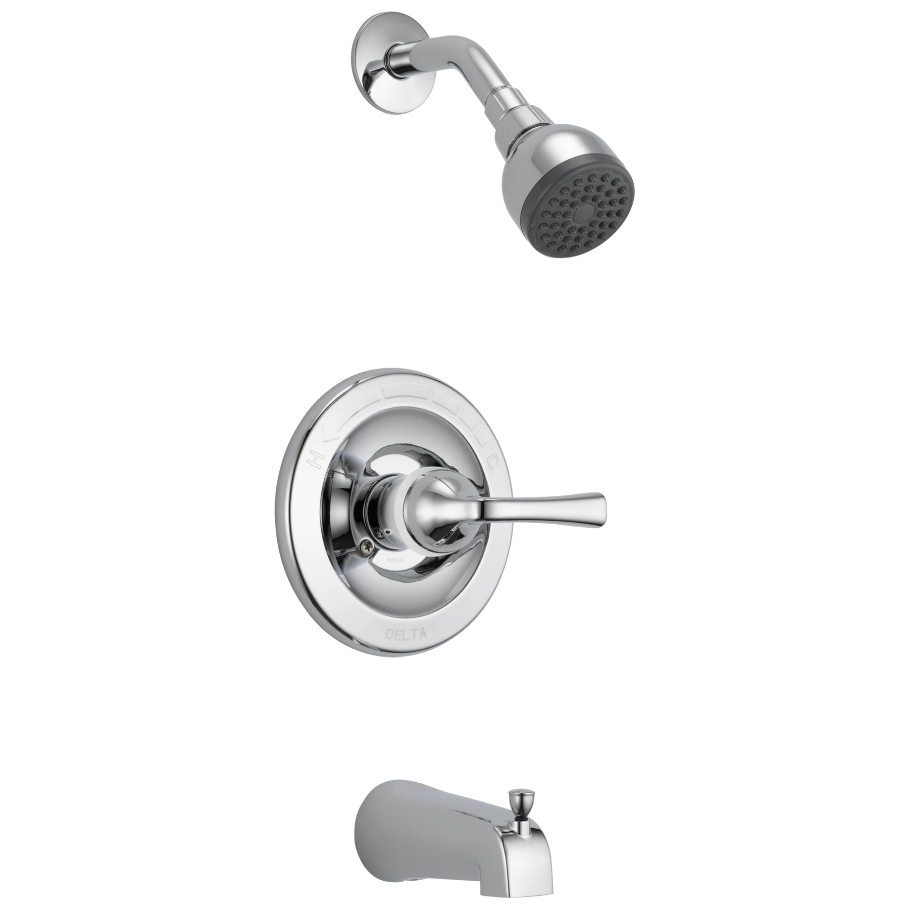 Delta Foundations Chrome 1-Handle Bathtub and Shower Faucet with Valve, Model B114900C