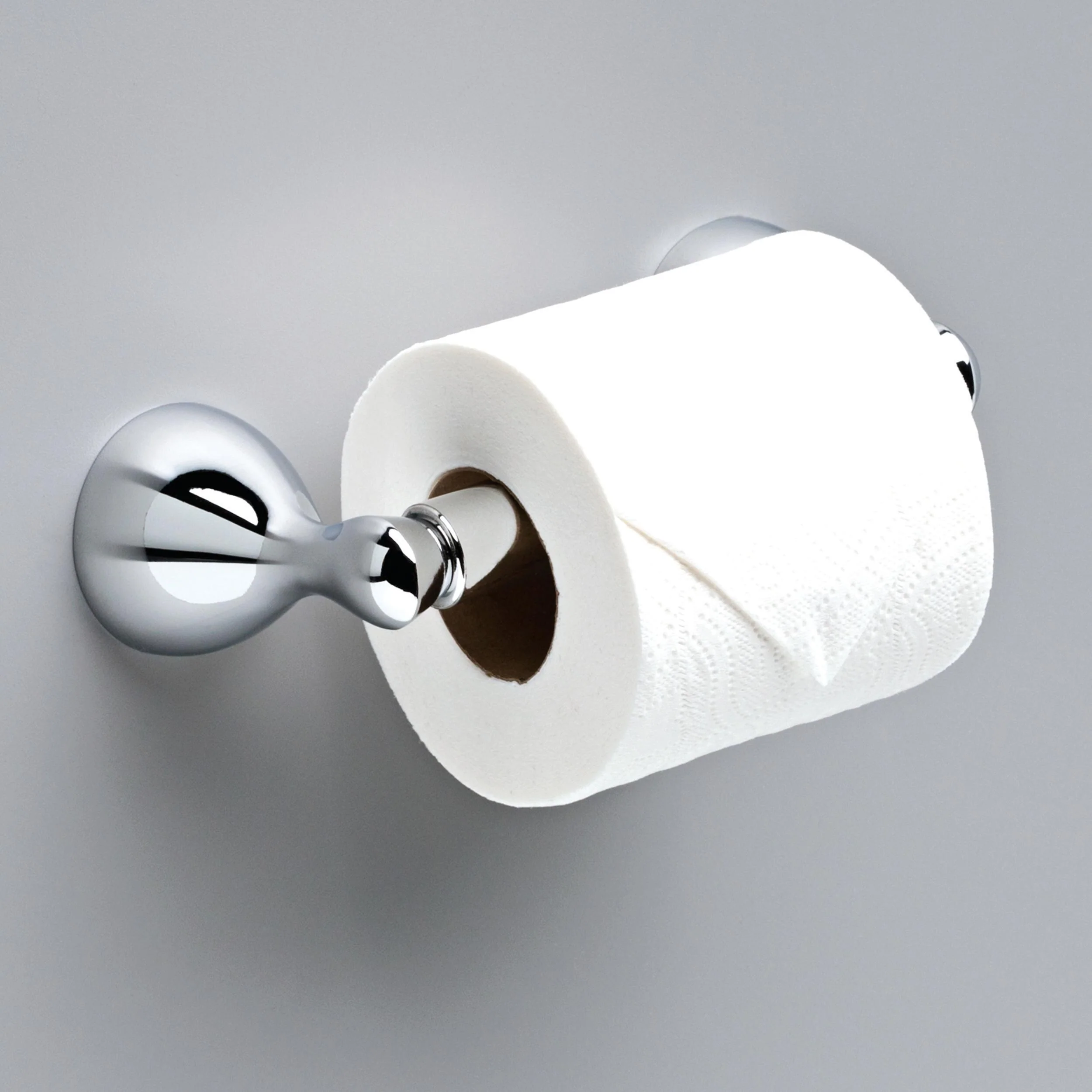 Delta Foundations Polished Chrome Wall Mount Spring-loaded Toilet Paper Holder - Image 2