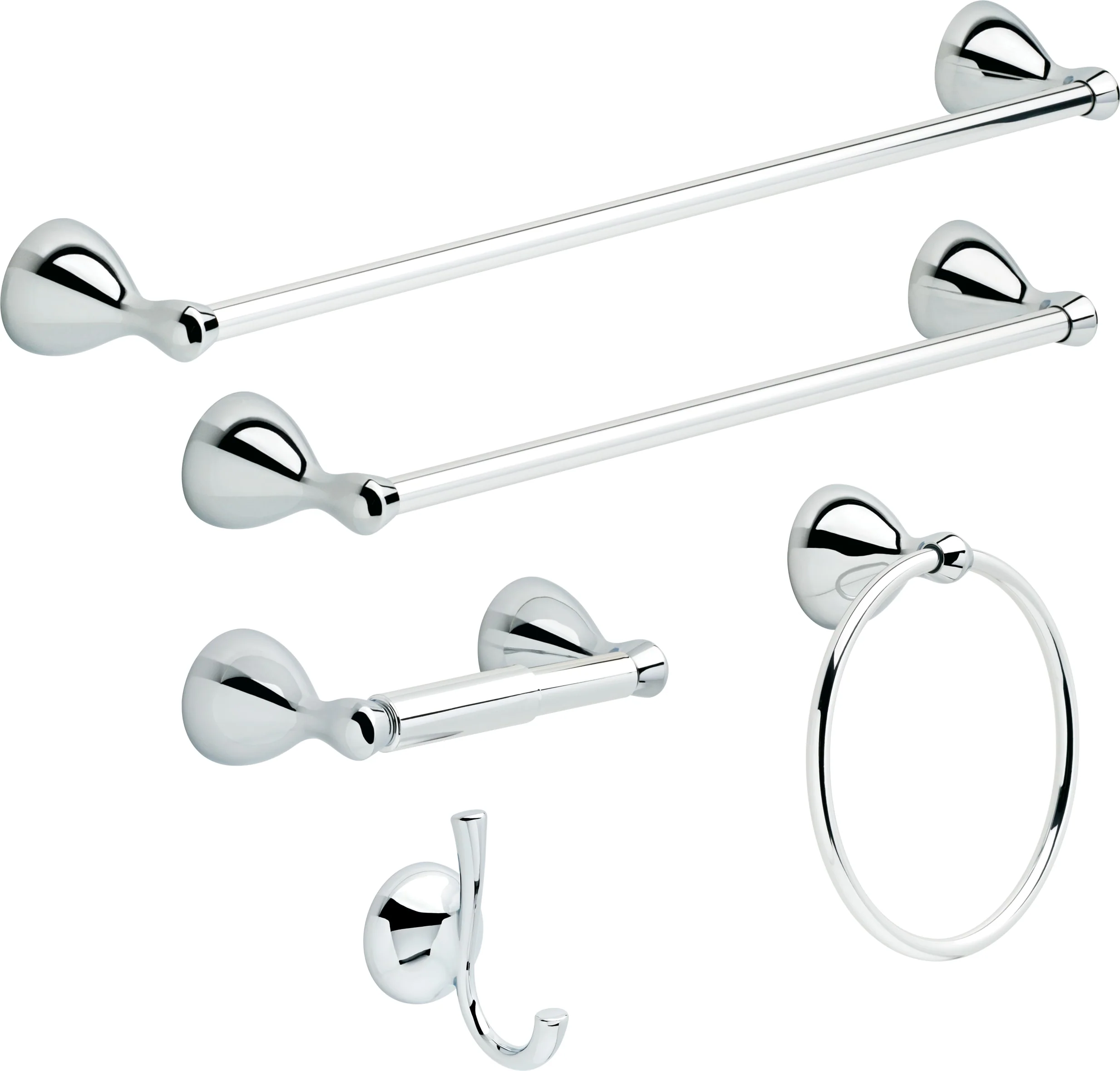 Delta Foundations Polished Chrome Wall Mount Towel Ring - Image 4