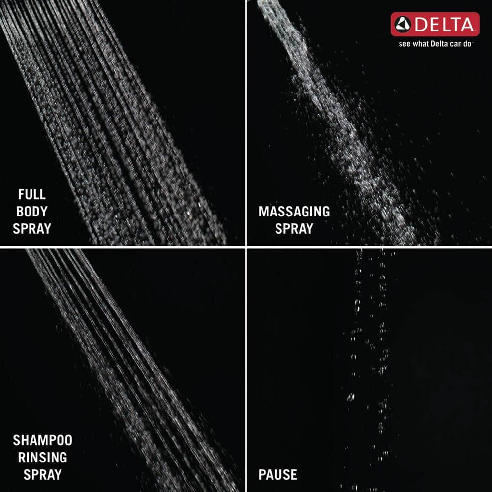 Delta HydroRain Chrome Two-in-One 4-Spray Dual Shower Head with Hand Shower, 1.75 GPM (6.6 LPM), 6 in. - Image 5