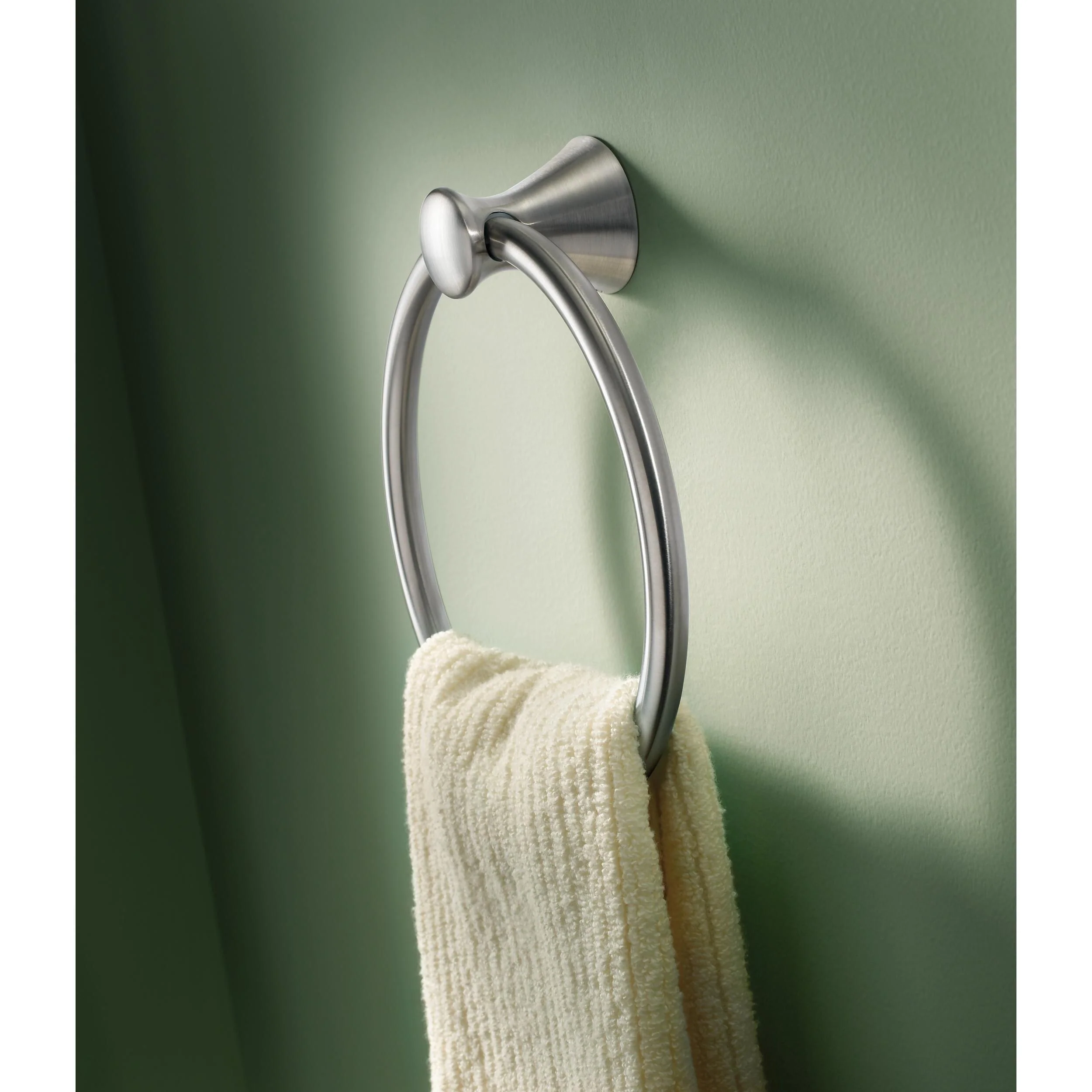 DELTA Lahara 4-Piece Decorative Bathroom Hardware Set – Brilliance Stainless, 24-in Towel Bar, TP Holder, Towel Ring, Robe Hook - Image 2