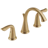 Delta Lahara Champagne Bronze 2-Handle Widespread WaterSense Bathroom Sink Faucet with Drain - Image 2