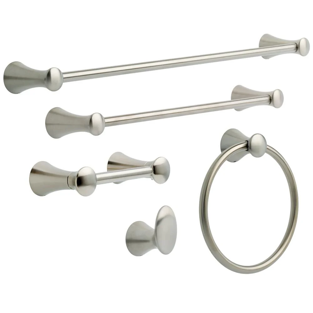 Delta Lahara Single Wall-Mount Towel Hook in Brilliance Stainless Steel, 2.85-in H x 1.98-in W x 2.37-in D - Image 2