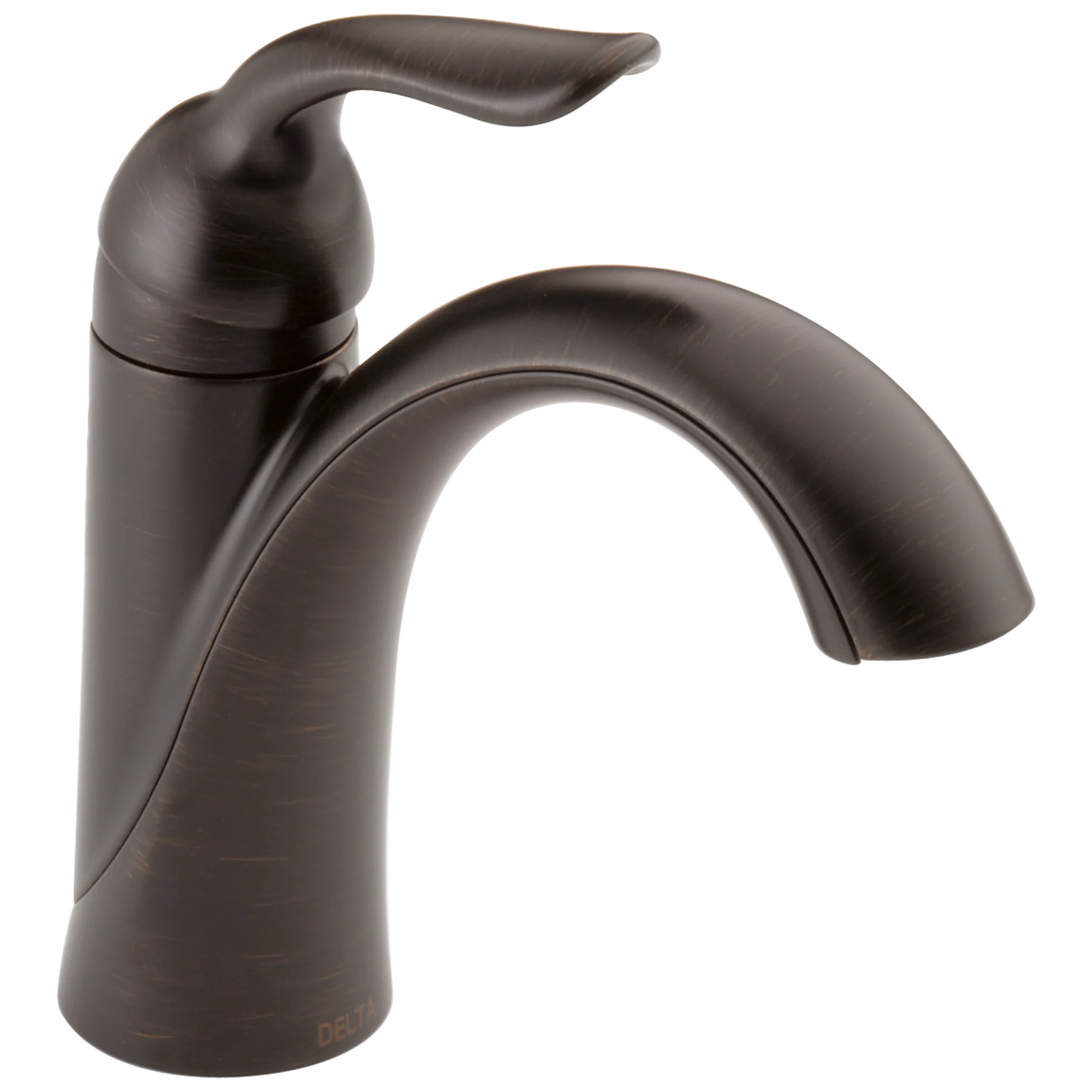Delta Lahara Venetian Bronze 1-Handle Single Hole/4-in Centerset WaterSense Bathroom Sink Faucet with Drain