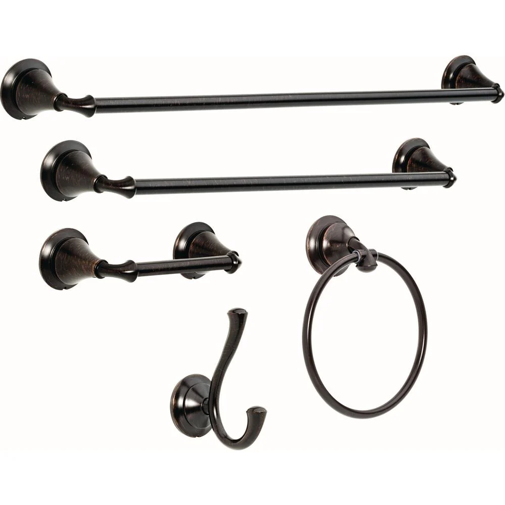 Delta Linden 24-in Venetian Bronze Wall Mount Single Towel Bar - Image 3