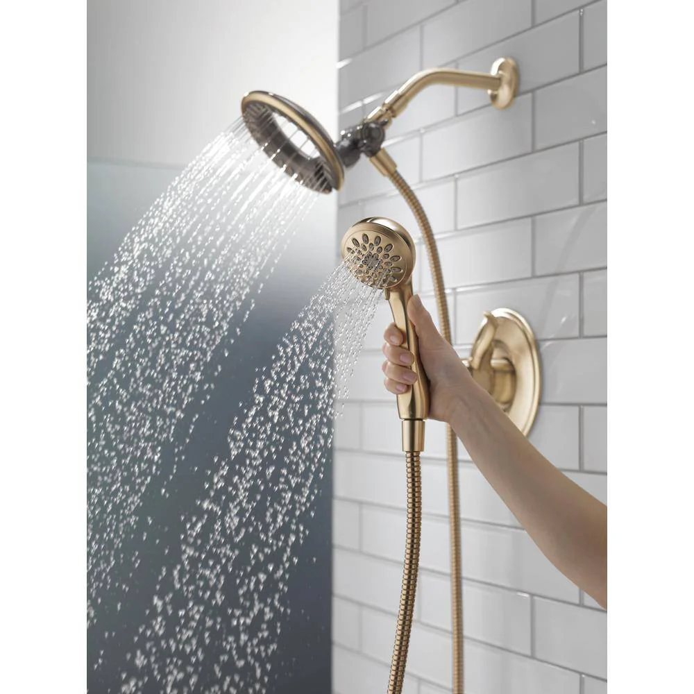 Delta Linden In2ition 2-in-1 1-Handle Shower Faucet Trim in Champagne Bronze (Valve Not Included) - Image 2