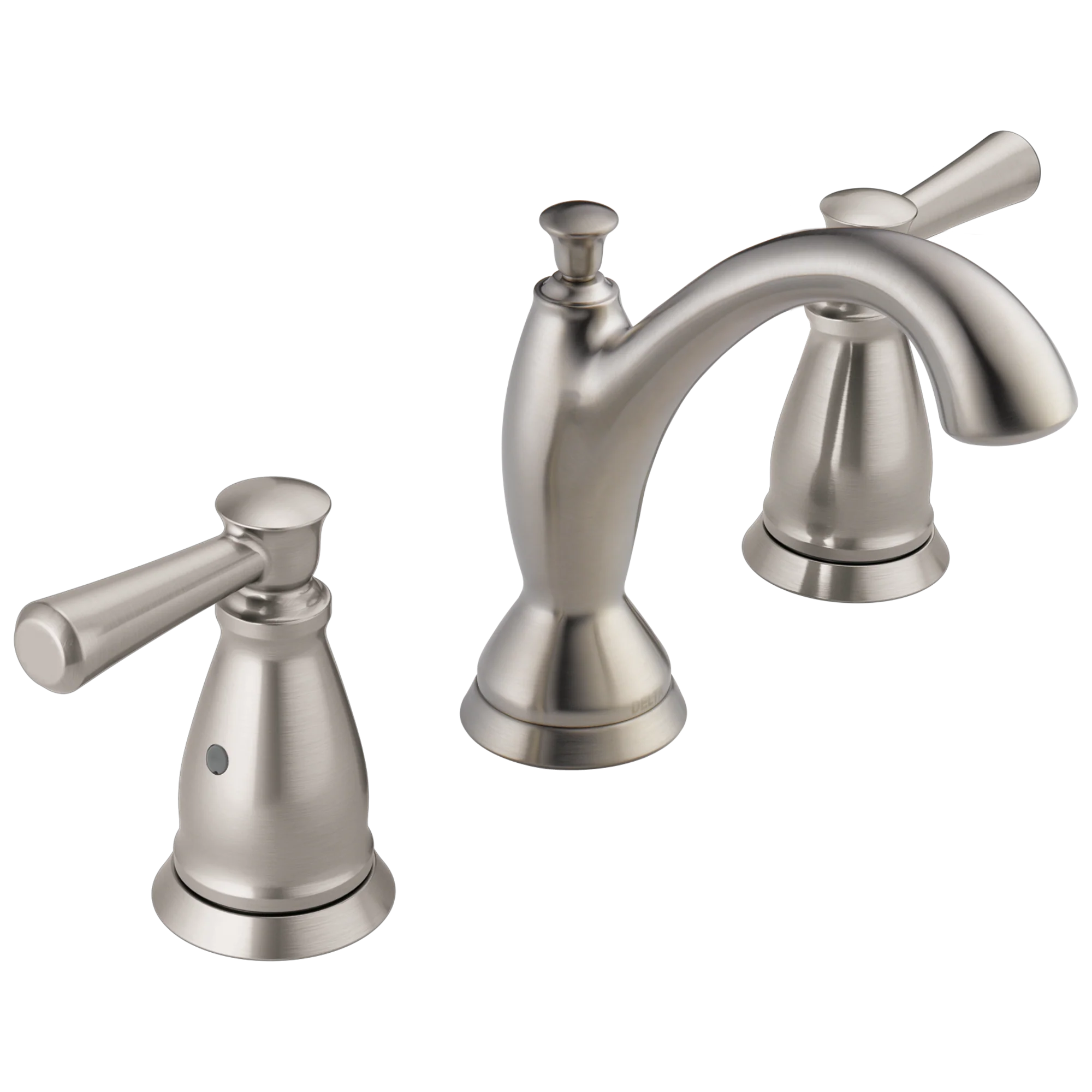 Delta Linden Stainless 2-Handle Widespread WaterSense Bathroom Sink Faucet with Drain