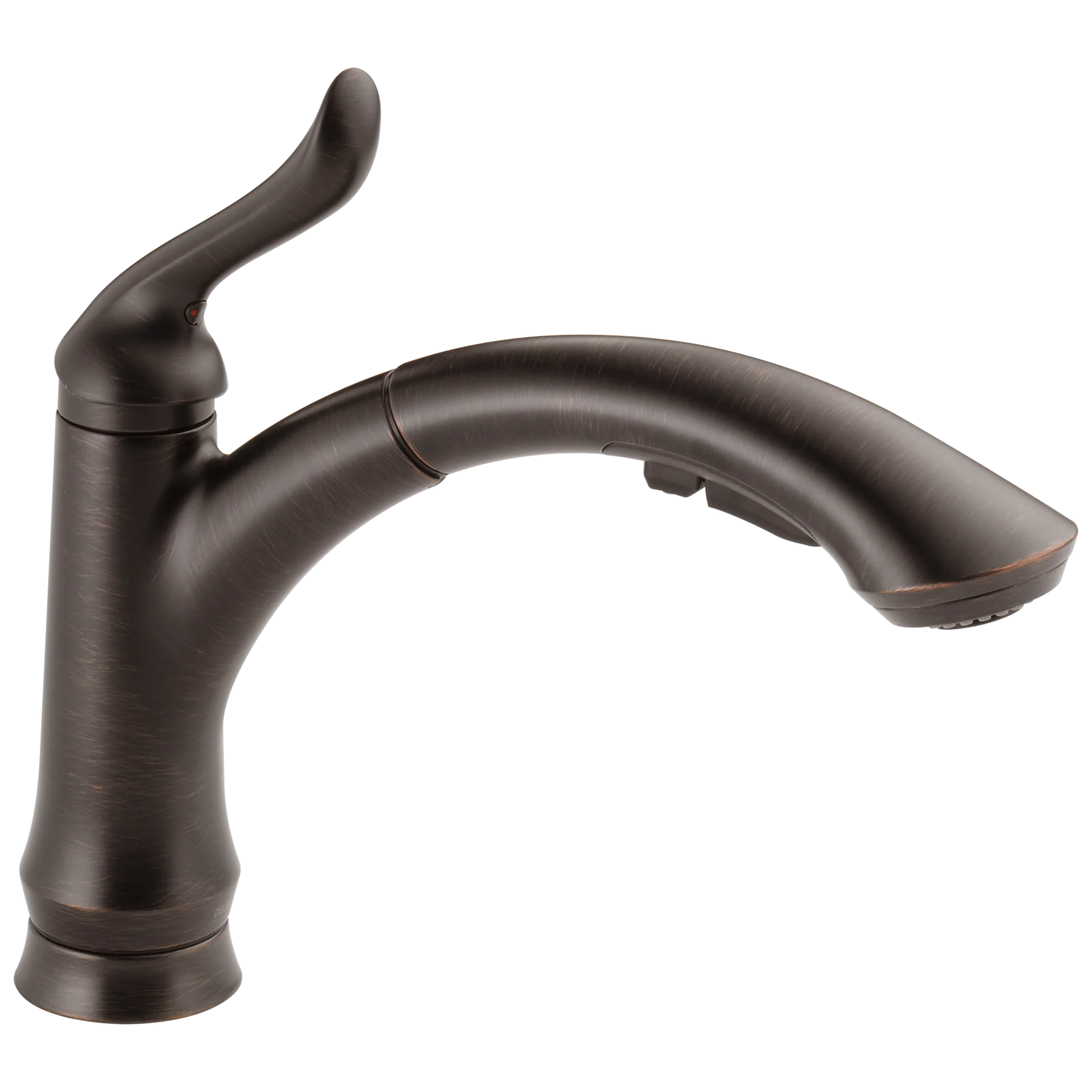 Delta Linden Venetian Bronze 1‑Handle Deck‑Mount Pull‑Out Kitchen Faucet with Deck Plate