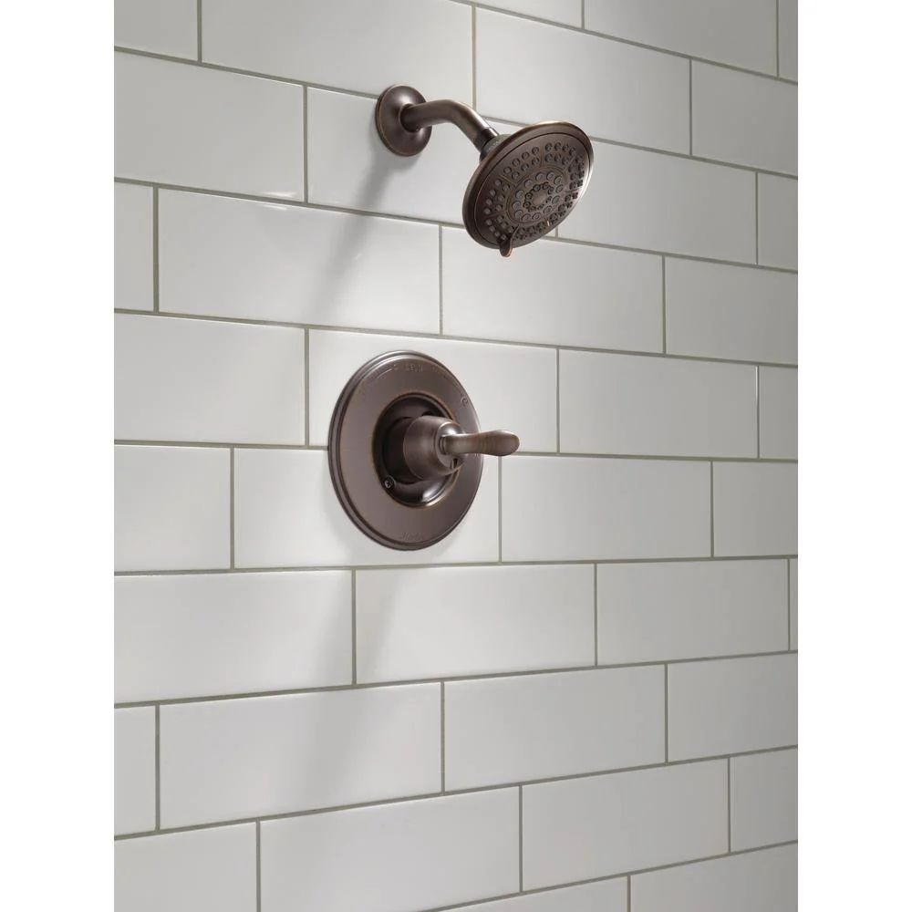 Delta Linden Venetian Bronze 1-Handle Shower Faucet Trim Kit (Valve Not Included) - Image 8