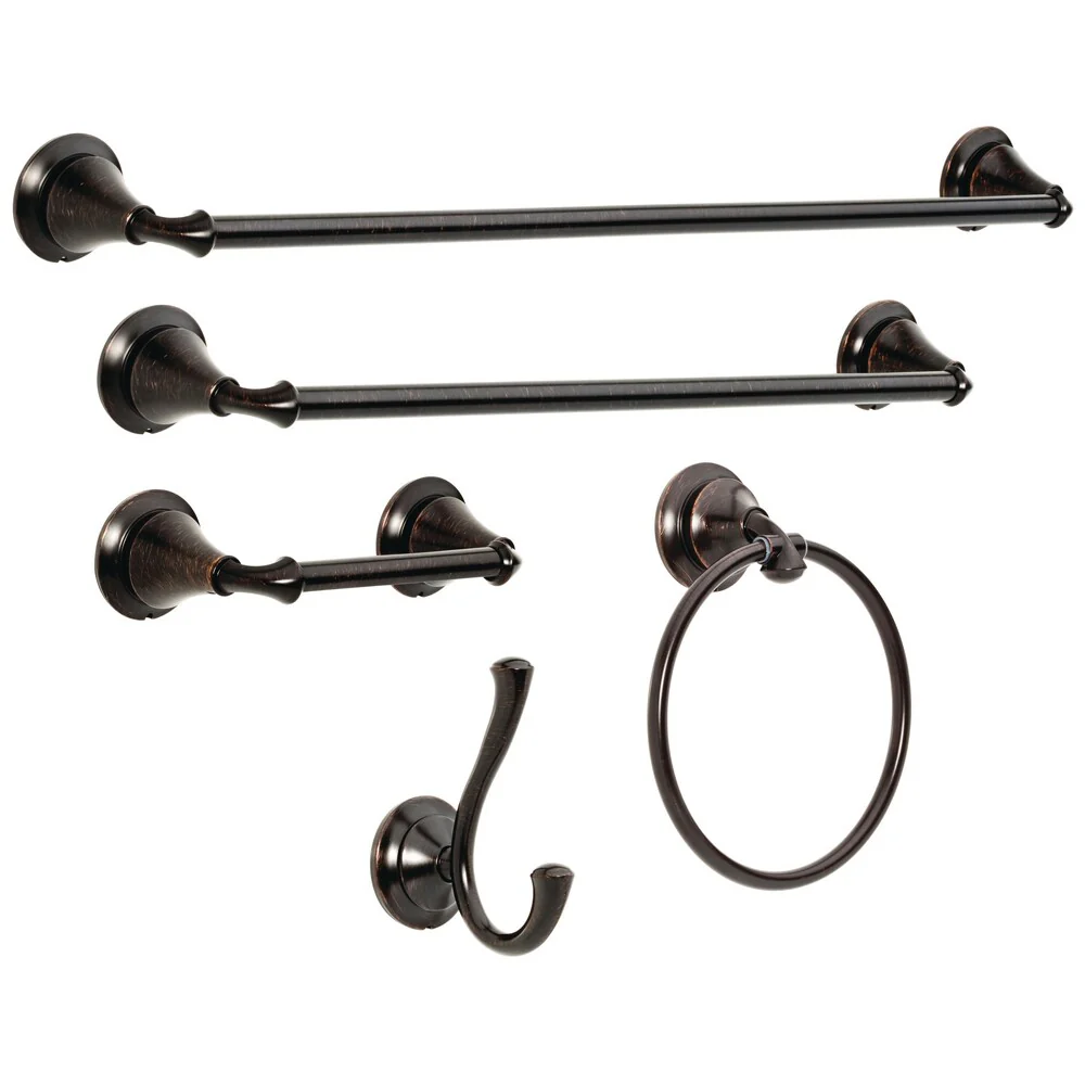 Delta Linden Venetian Bronze Wall Mount Towel Ring - Image 4