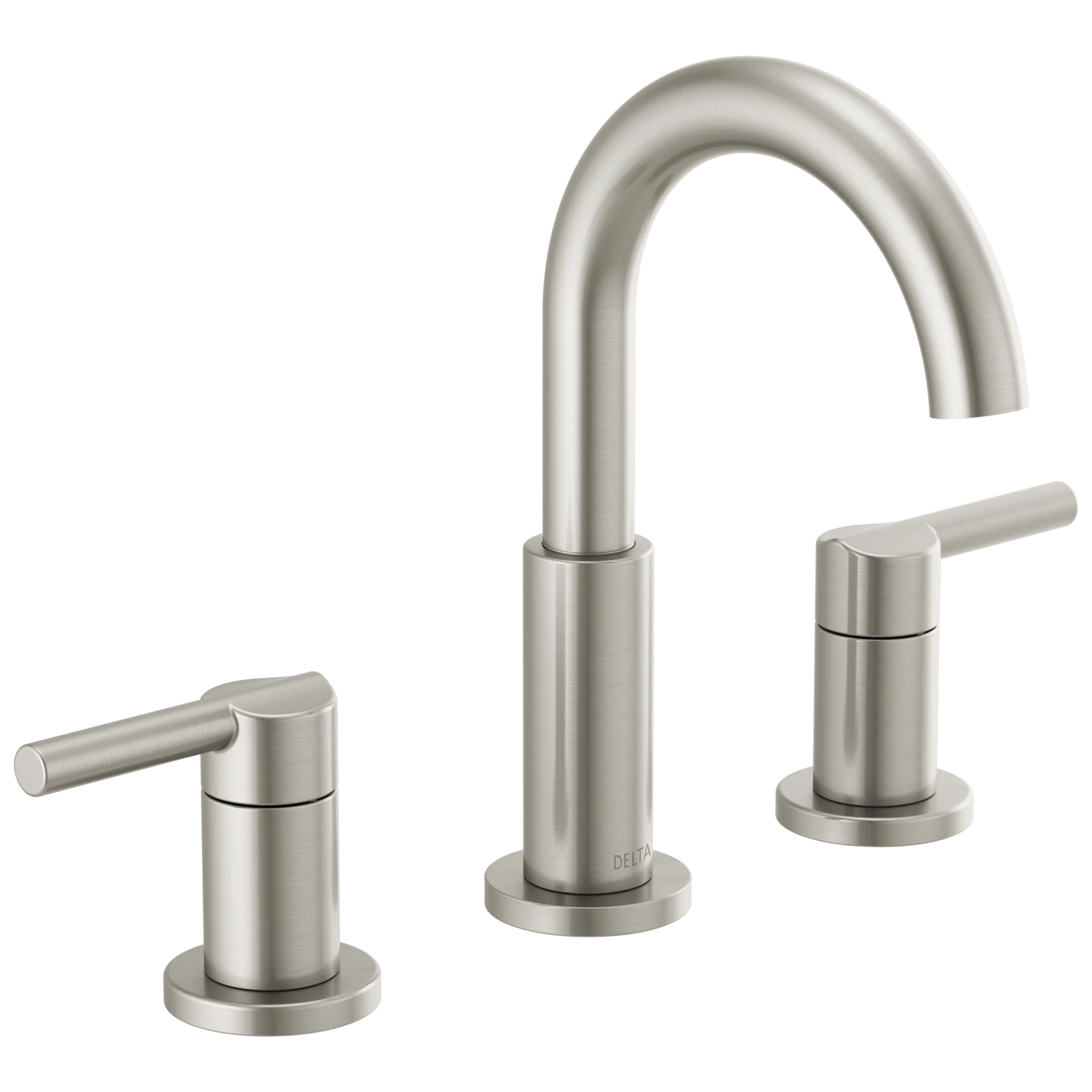 Delta Nicoli J-Spout 8 in. Widespread 2-Handle Bathroom Faucet in Stainless