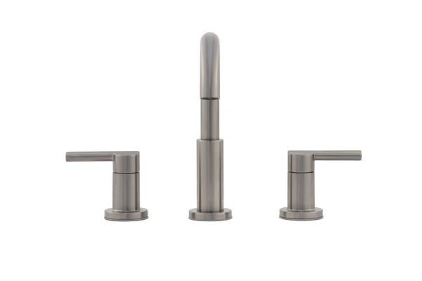 Delta Nicoli J-Spout 8 in. Widespread 2-Handle Bathroom Faucet in Stainless - Image 2