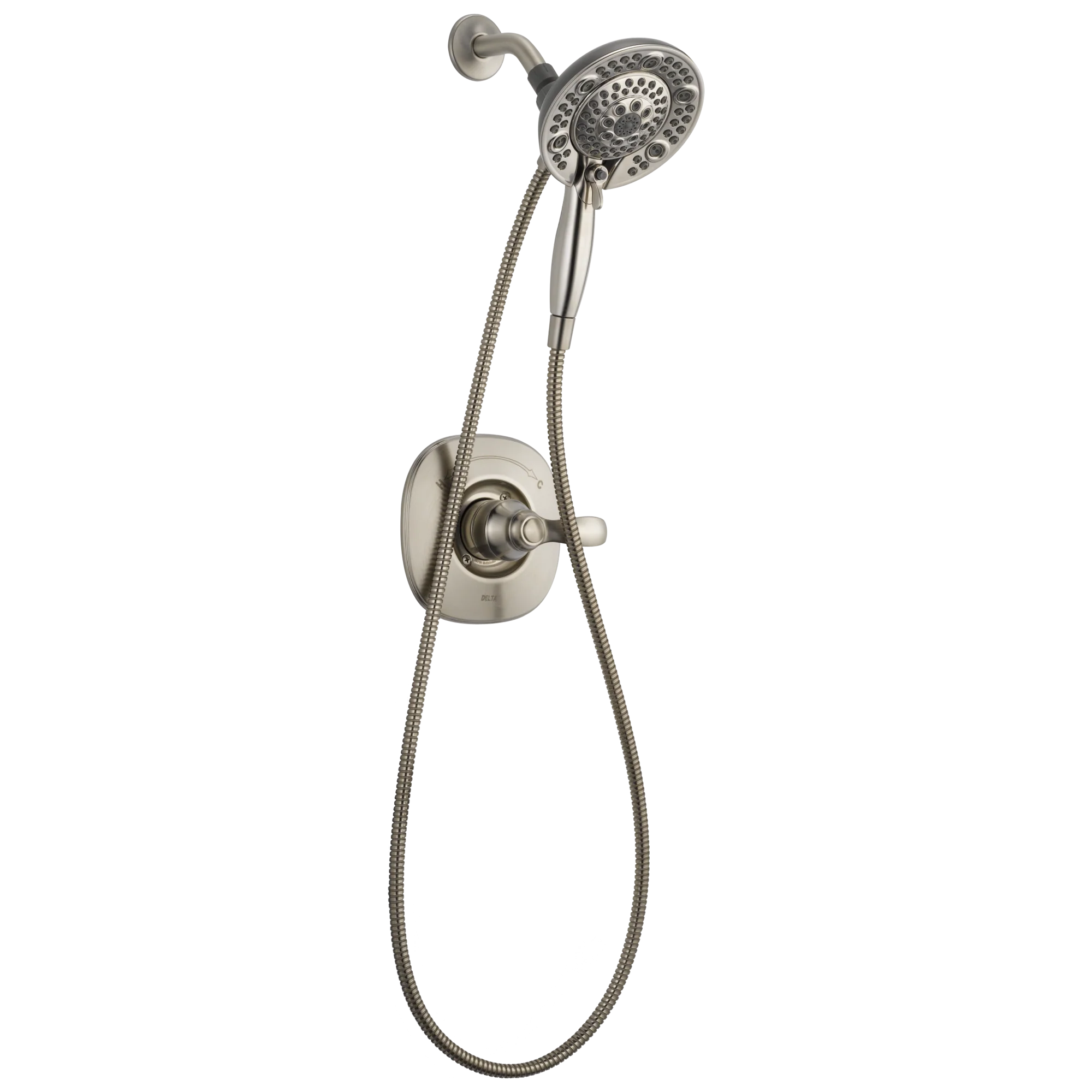 Delta Nura Stainless 1-Handle In2ition Shower Faucet with Valve, 6.5-in Round Head