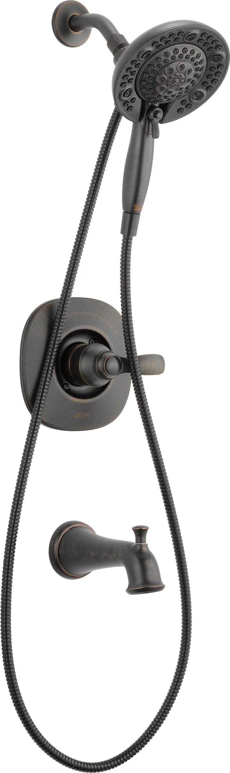 Delta Nura Venetian Bronze 1-Handle Bathtub and Shower Faucet with Valve