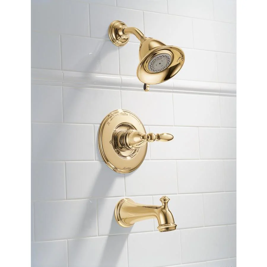Delta Polished Brass Lever Shower Handle, 13/14 Series Compatible