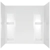 Delta Pro-Series 60 in. W x 57 in. H 5-Piece Glue-Up Tub Surround, High Gloss White - Image 2