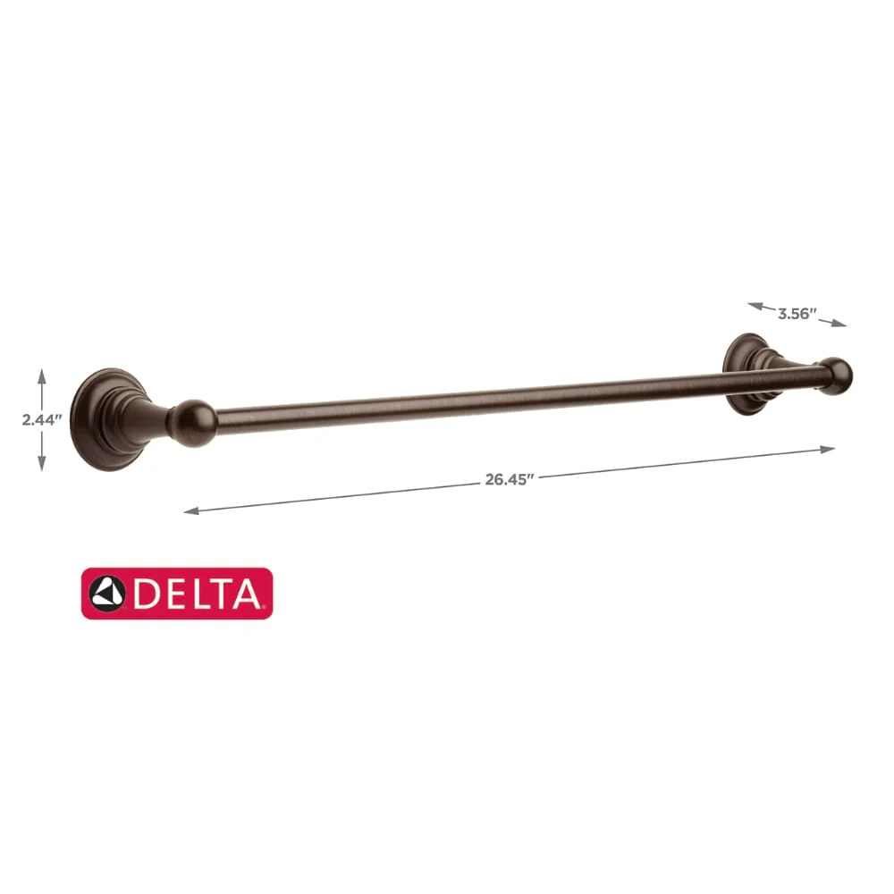 Delta Providence 3-Piece Decorative Bathroom Hardware Set, Venetian Bronze (Towel Bar 18–24 in, TP Holder, Towel Ring) - Image 8