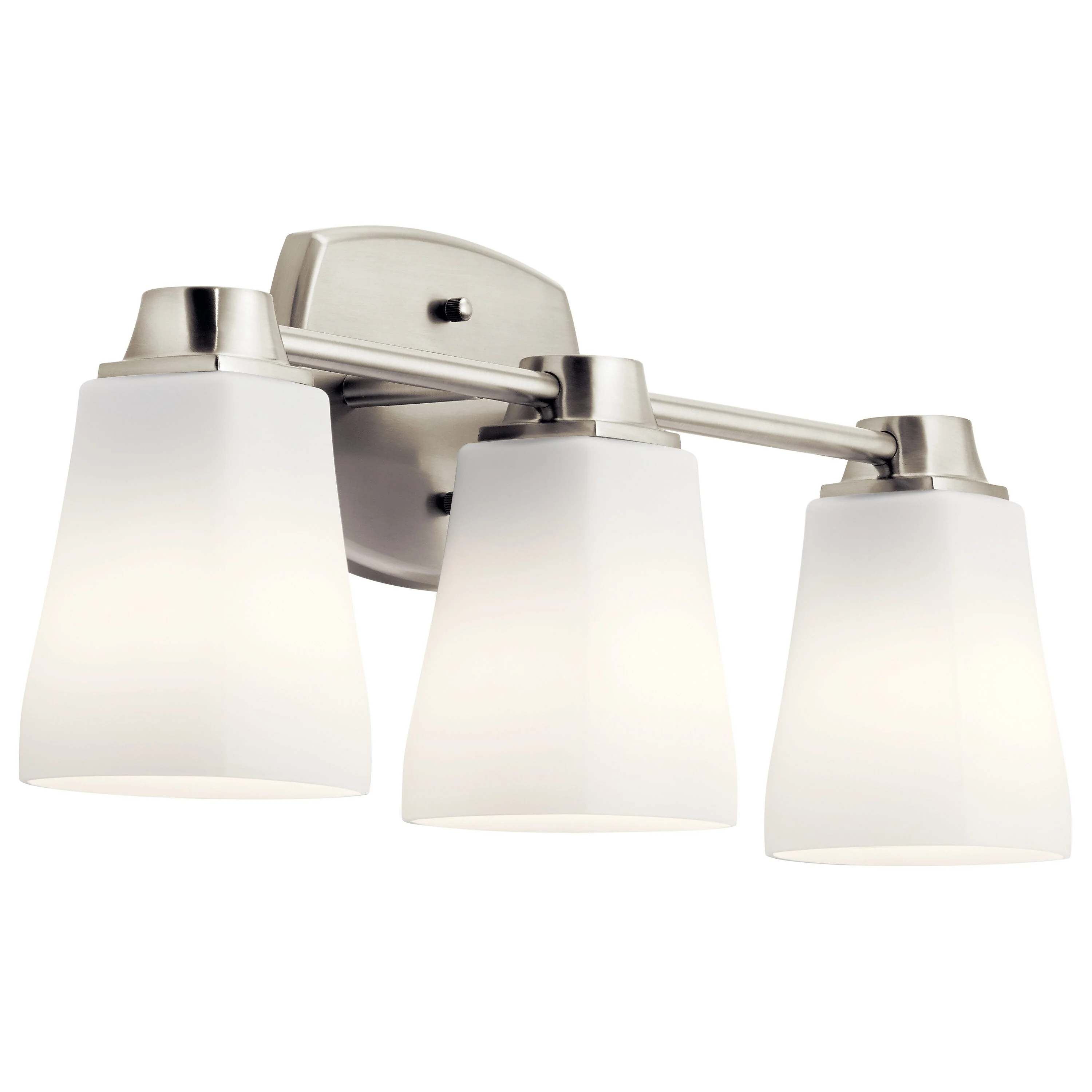 DELTA Sandover 21.63-in 3-Light Brushed Nickel Traditional Vanity Light - Image 2
