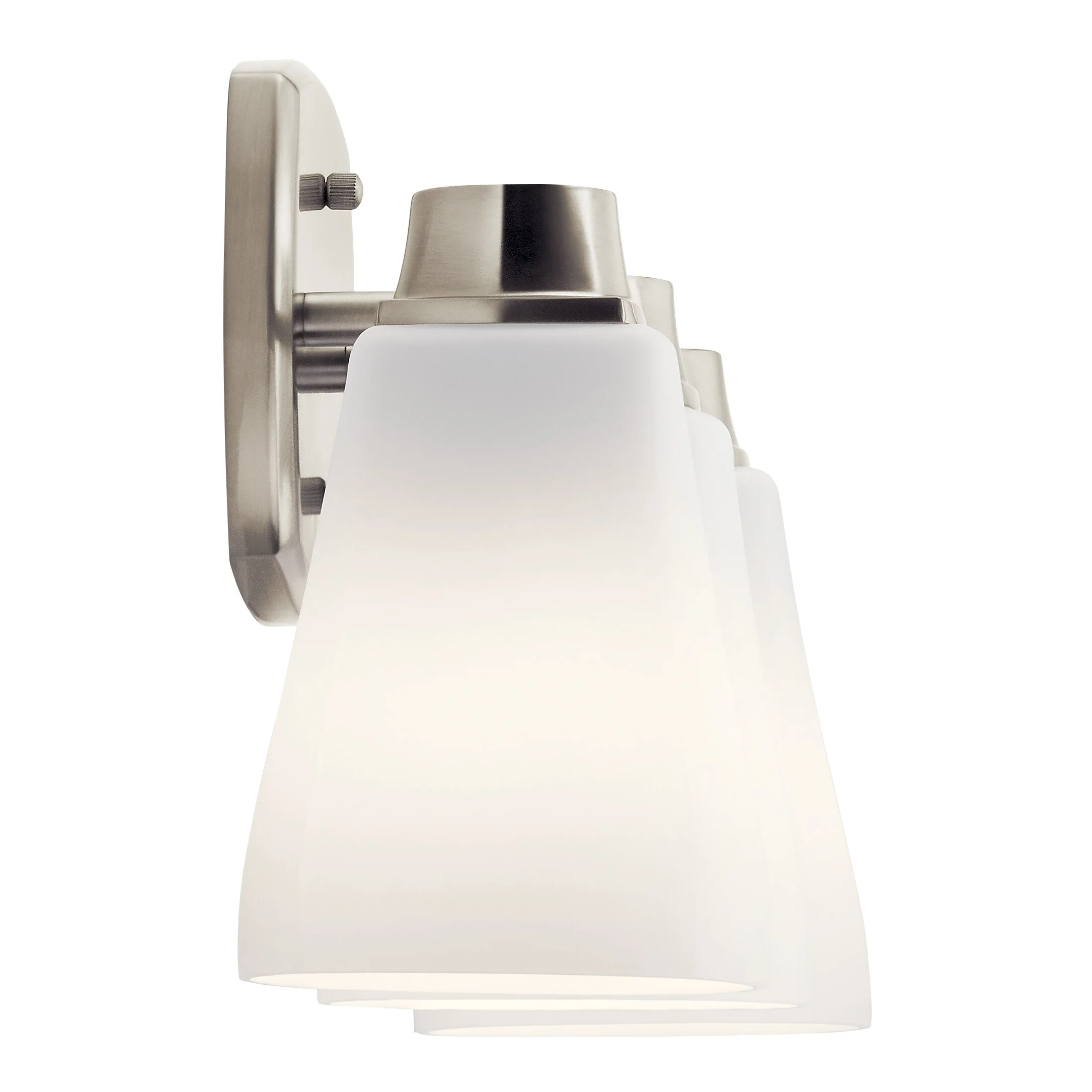 DELTA Sandover 21.63-in 3-Light Brushed Nickel Traditional Vanity Light - Image 3