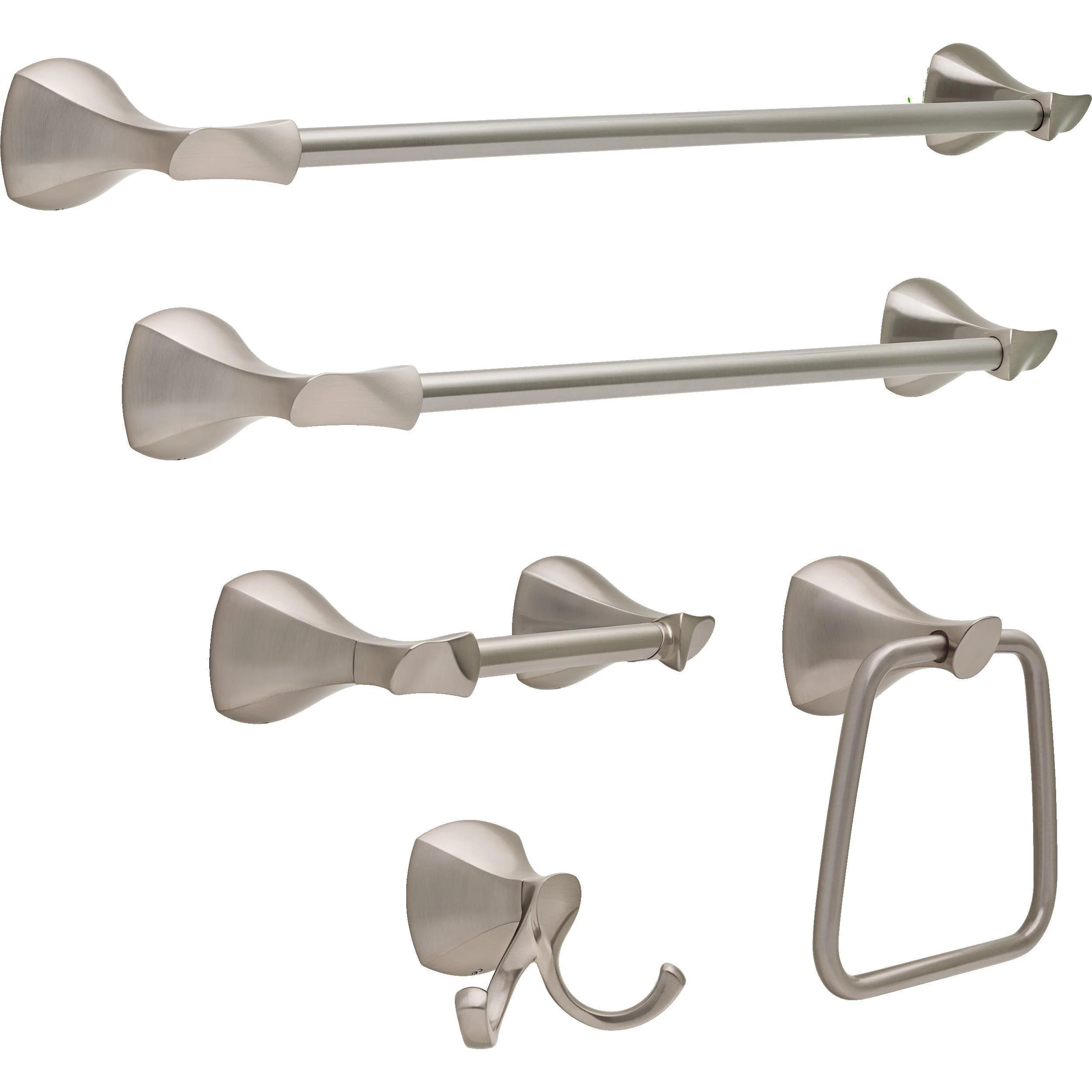 Delta Sandover 24-in SpotShield Brushed Nickel Wall-Mount Single Towel Bar - Image 3