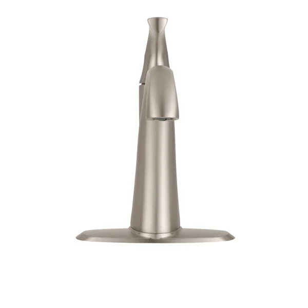 Delta Sandover SpotShield Brushed Nickel 1-Handle Single Hole WaterSense Bathroom Sink Faucet with Drain - Image 3