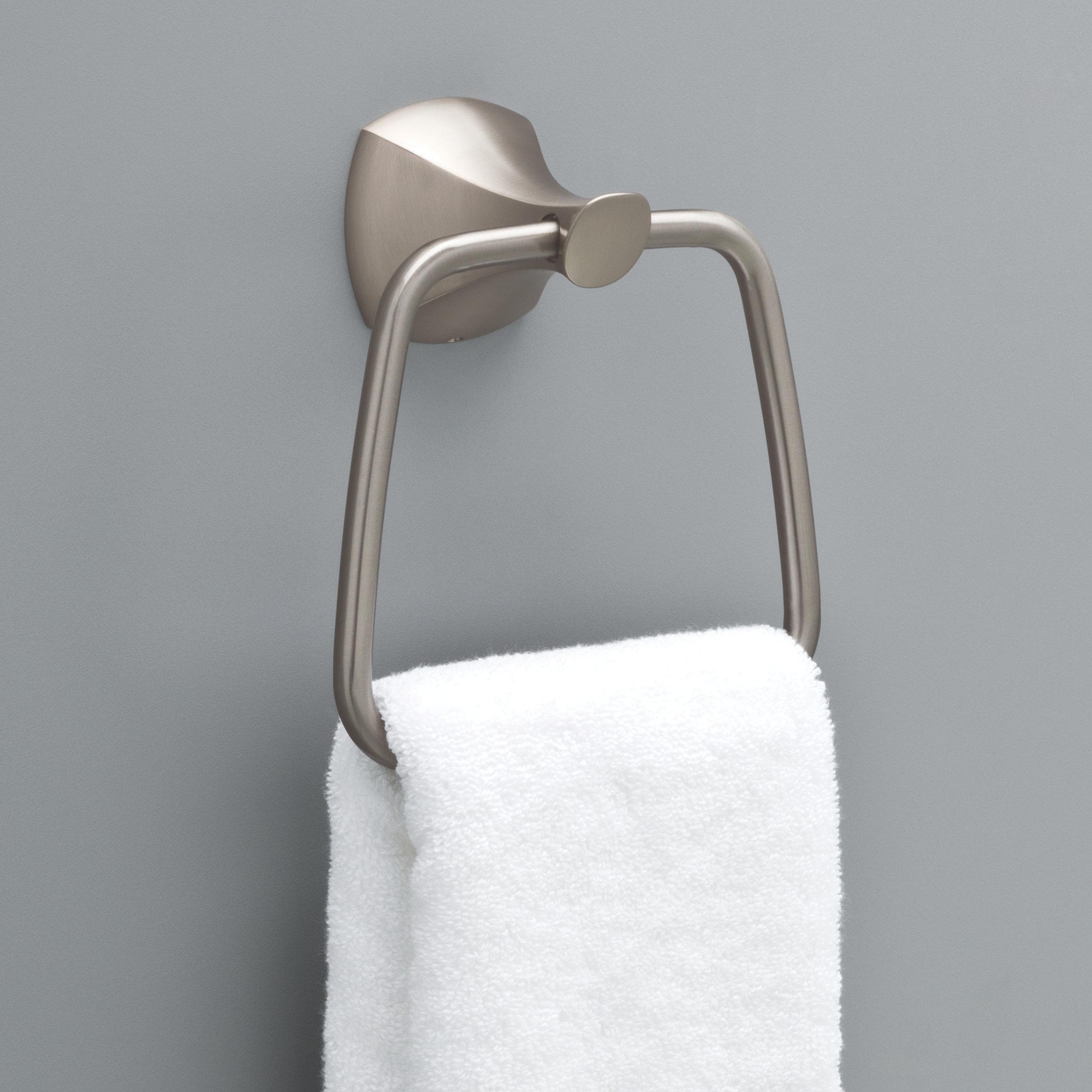 Delta Sandover SpotShield Brushed Nickel Wall Mount Towel Ring - Image 2