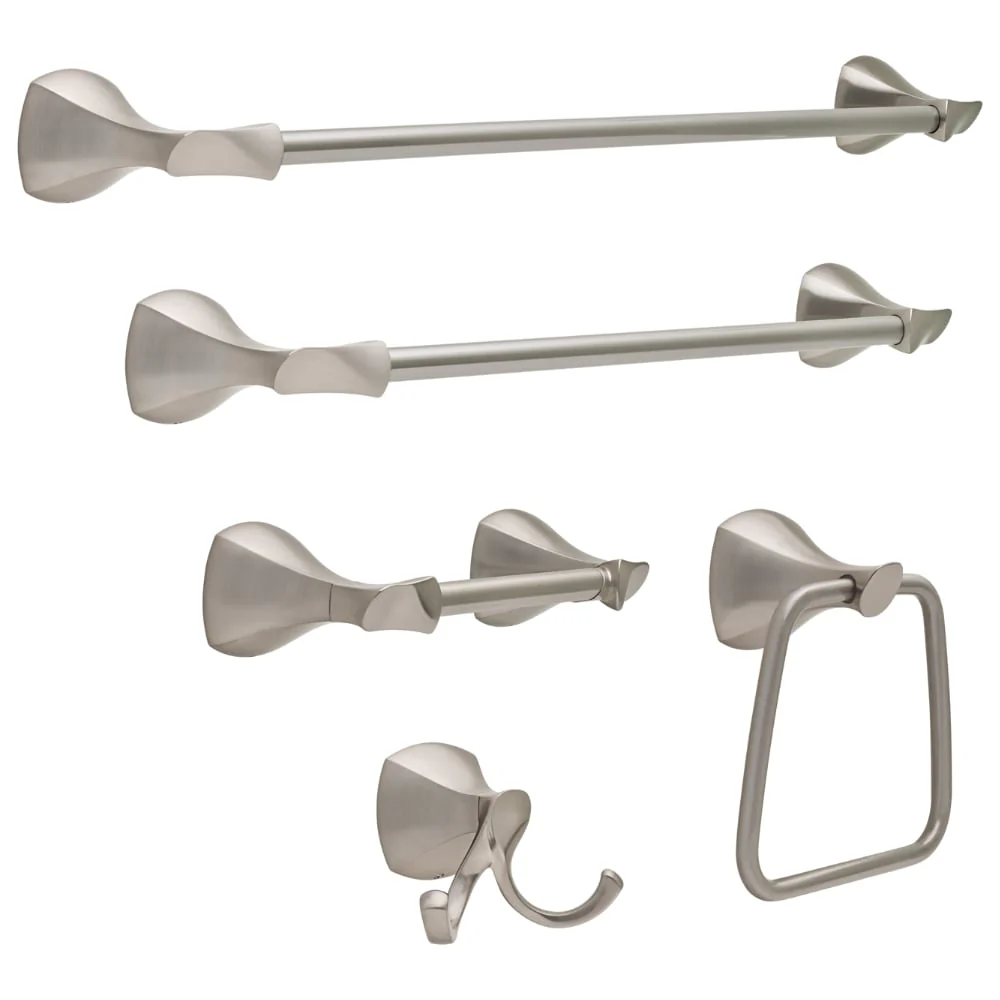 Delta Sandover SpotShield Brushed Nickel Wall Mount Towel Ring - Image 3