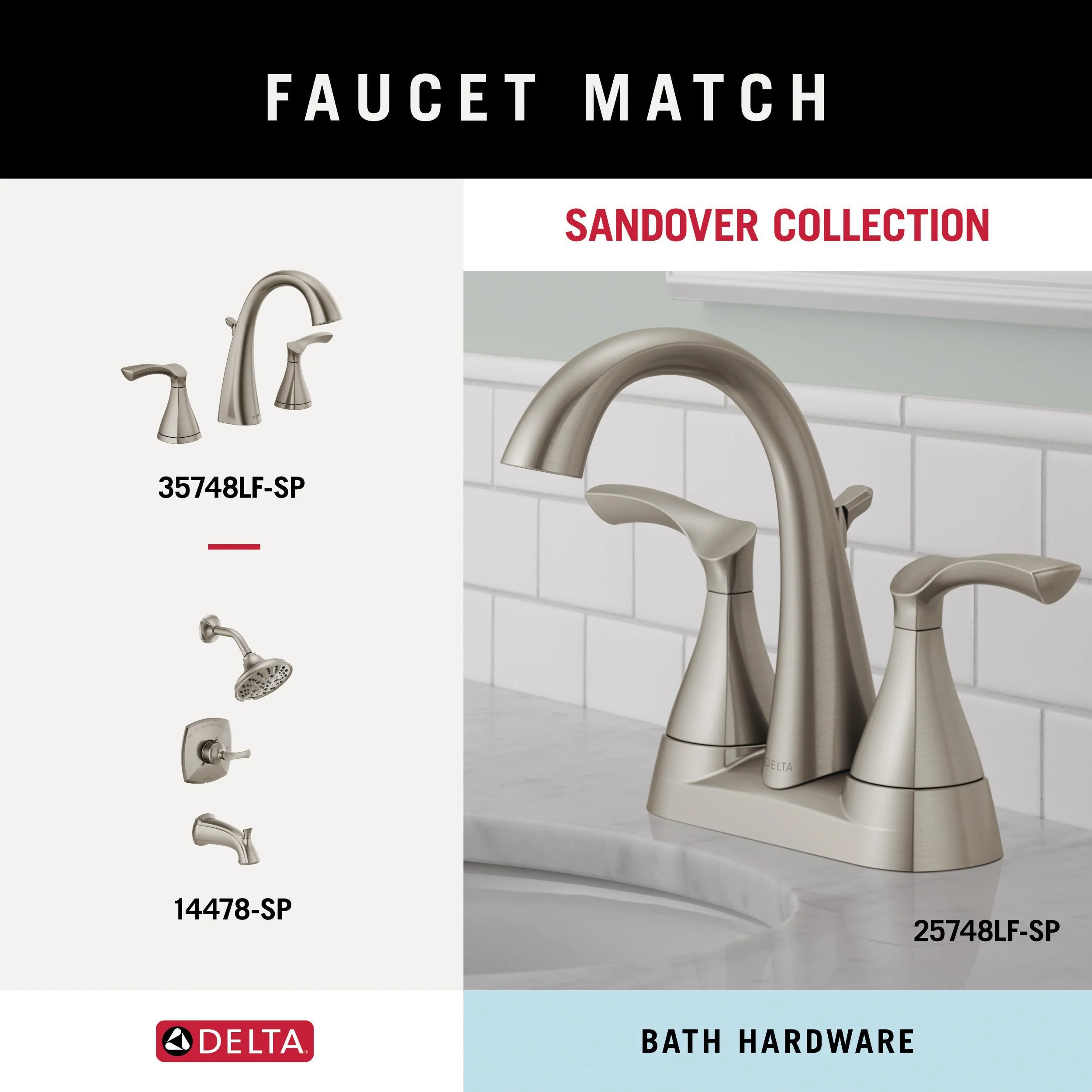 Delta Sandover SpotShield Brushed Nickel Wall Mount Towel Ring - Image 6