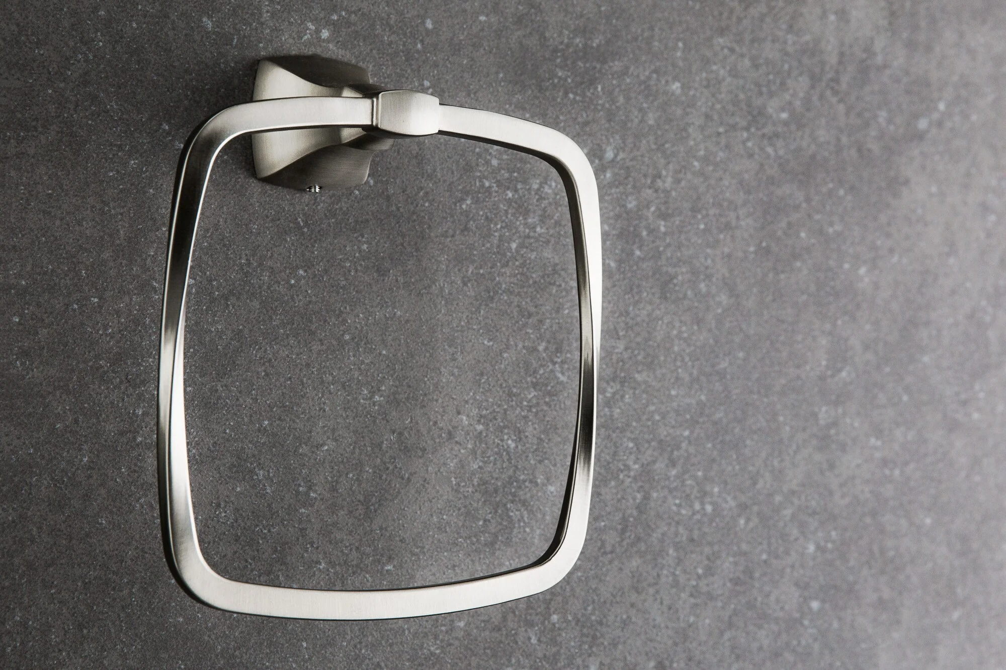 Delta Sawyer Satin Nickel Wall Mount Towel Ring - Image 3