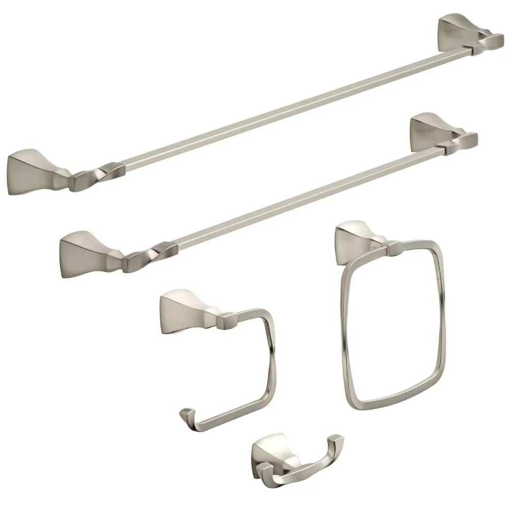 Delta Sawyer Satin Nickel Wall Mount Towel Ring - Image 5