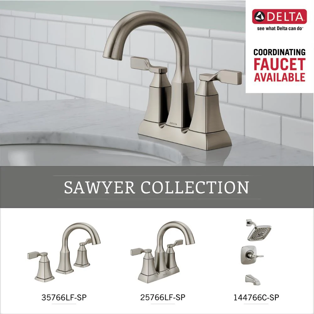 Delta Sawyer Satin Nickel Wall Mount Towel Ring - Image 7
