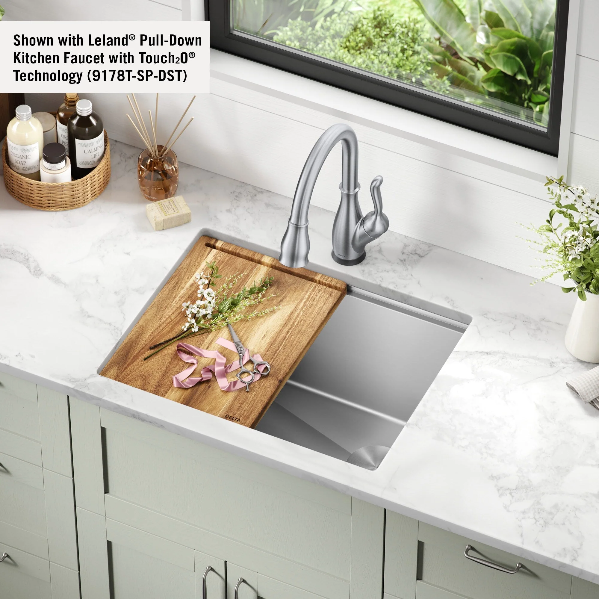 Delta Stainless Steel Undermount Laundry Sink with Drain - Image 17