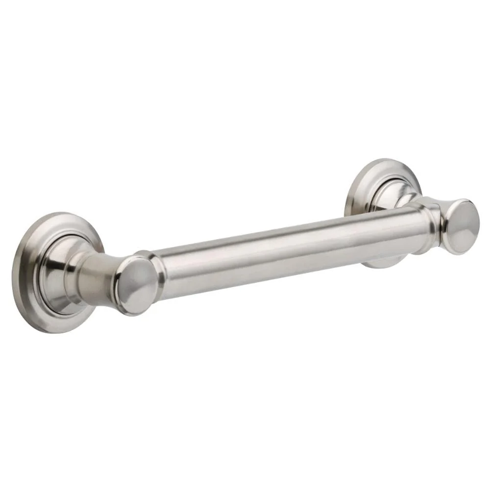 Delta Traditional 12-in Brilliance Stainless Steel Wall Mount ADA-Compliant Grab Bar