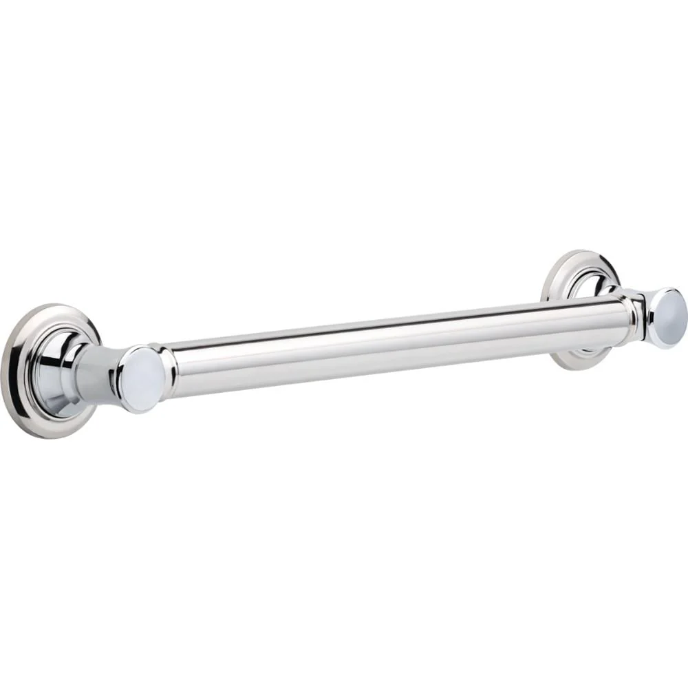 Delta Traditional 18-in Polished Chrome Wall Mount ADA-Compliant Grab Bar