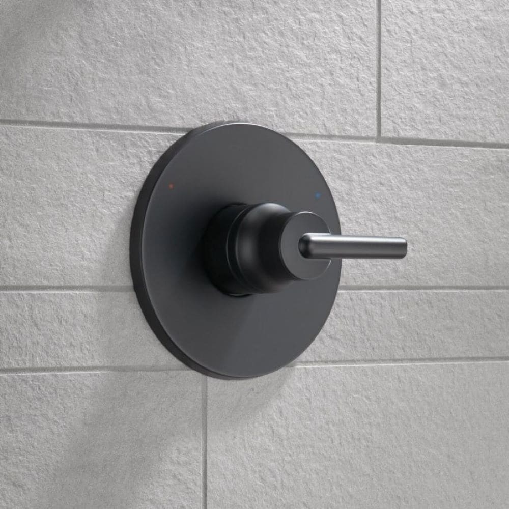Delta Trinsic 0.5-in ID Matte Black Bathtub/Shower Escutcheon Trim Ring, 6.5-in Dia - Image 3