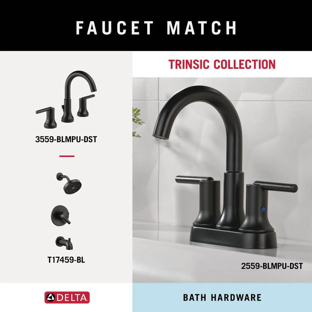 Delta Trinsic 24-in Double Matte Black Wall-Mount Towel Bar - Image 7